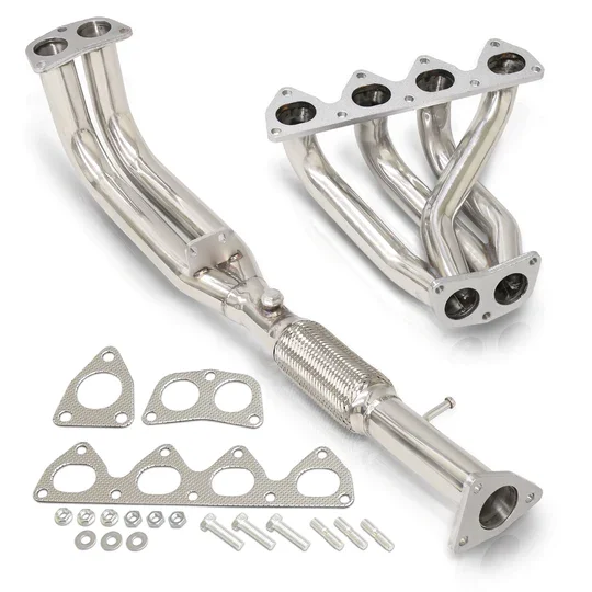 EPMAN H-Series 92-96 Swap 4-2-1Tri-Y Exhaust Header + Flex Piping For Honda Prelude