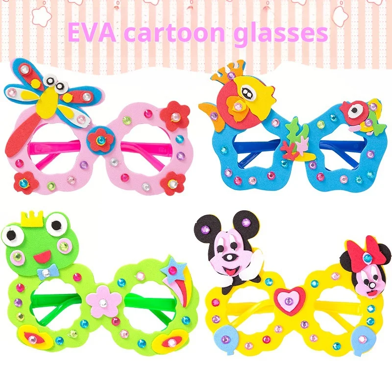 New DIY 3D Foam Craft Sticker Kids Sunglasses Toy Handmade Learning Kids Art Educational Toys 2024