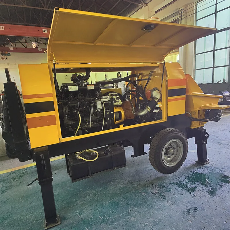 Factory Small Concrete Pump Diesel Mini Concrete Pump Trailer For Sale
