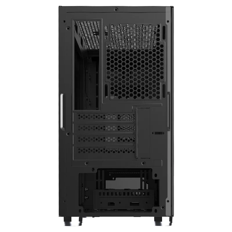 SAMA elegant micro atx case power supply pc case computer tempered glass computer case