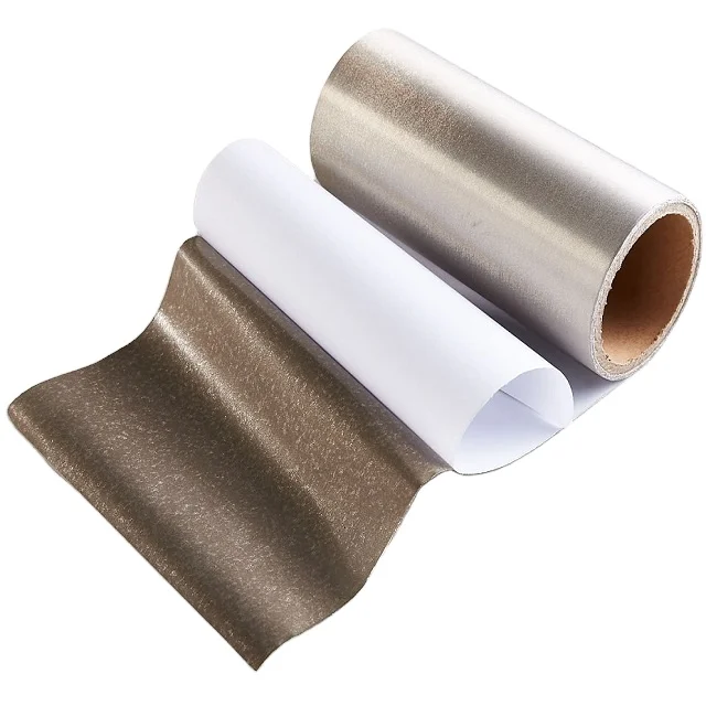Plain polyester taffeta and copper nickel metal layer radiation resistant fabric