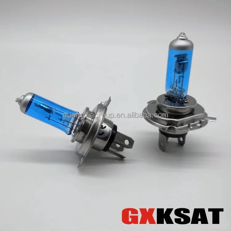 Auto Modify Parts Halogen Headlamp Bulb HS1 12V 35W Super White Color Blue Glass