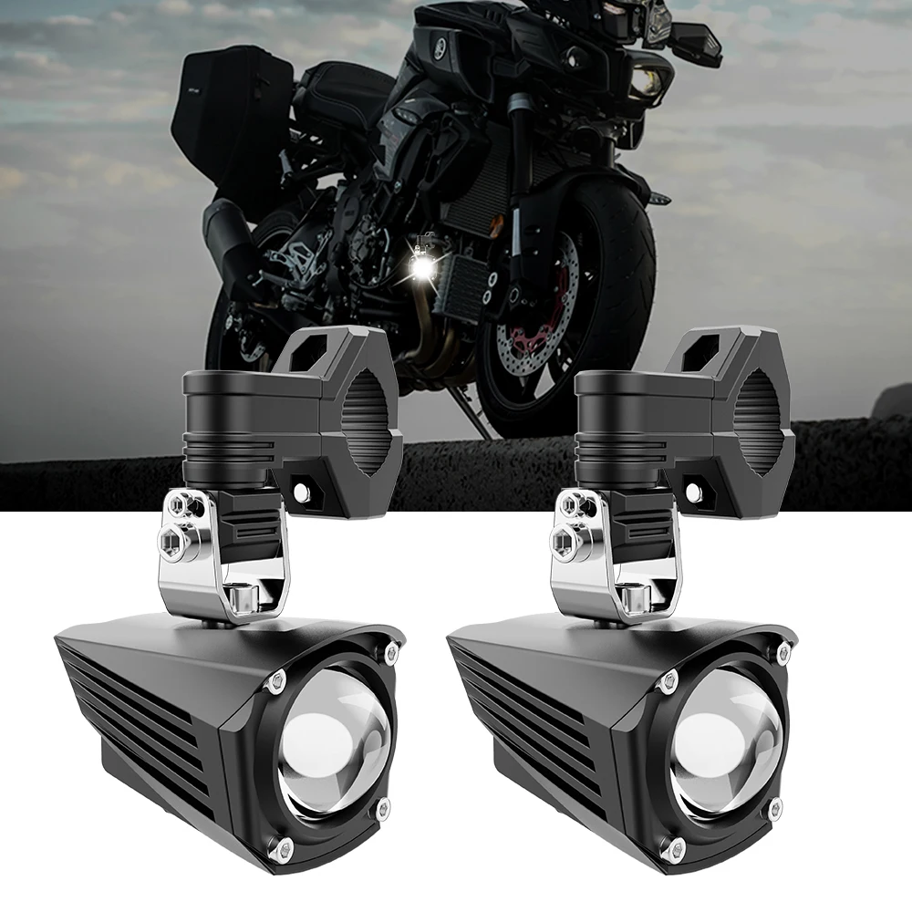 IP67 Waterproof 10-30V Motorcycle Led Spot Light 60W Yellow/White Motorcycle Auxiliary Fog Led Spot Light