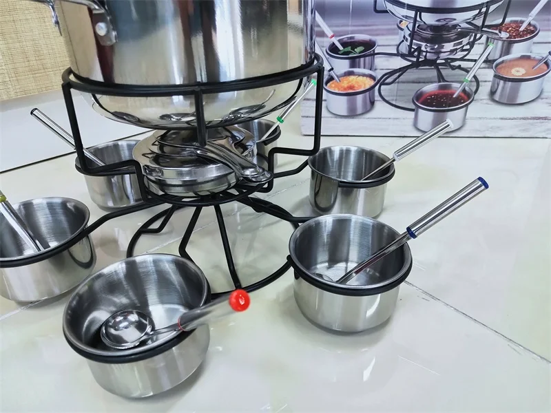 Kitchen High Quality Custom Warmer Melt Cookware Set Candle Holder Fresh Chocolate Fondue