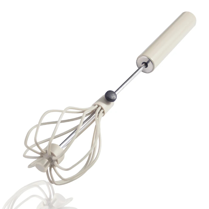 
Adjustable nylon Semi-automatic Egg Beater Hand Pressure Rotating Egg Beater Household Kitchen Whisk Manual Egg Beaterr 