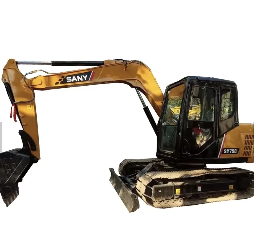 Used Hot sale Mini Excavator Sany 75C  Track Crawler Micro Digger Tractor for Sale Good Excavator