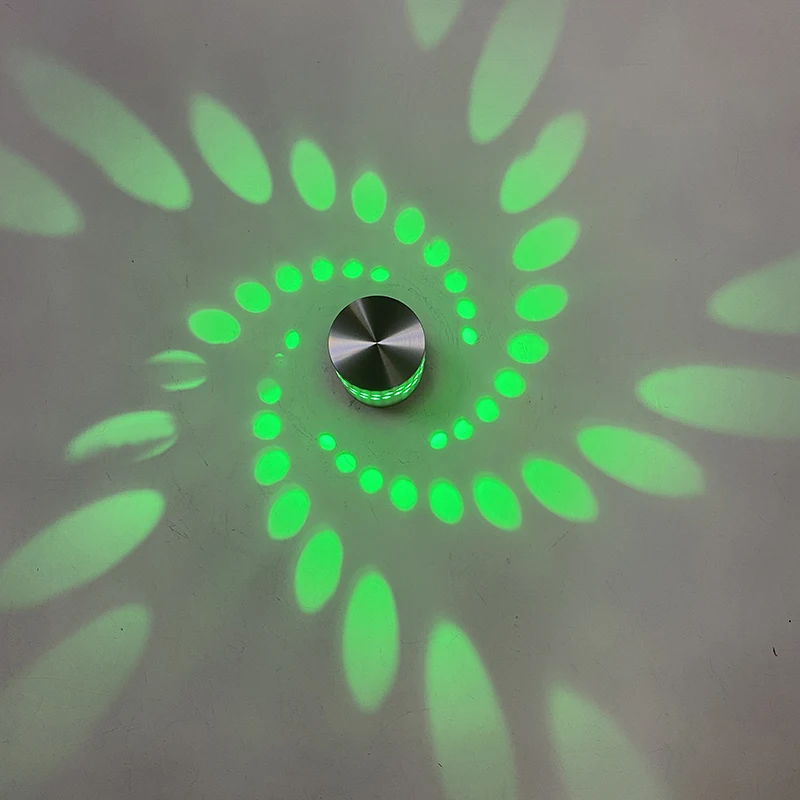 3 Вт RGB настенный светильник внутреннего освещения светодиодная декоративная лампа в форме цветка