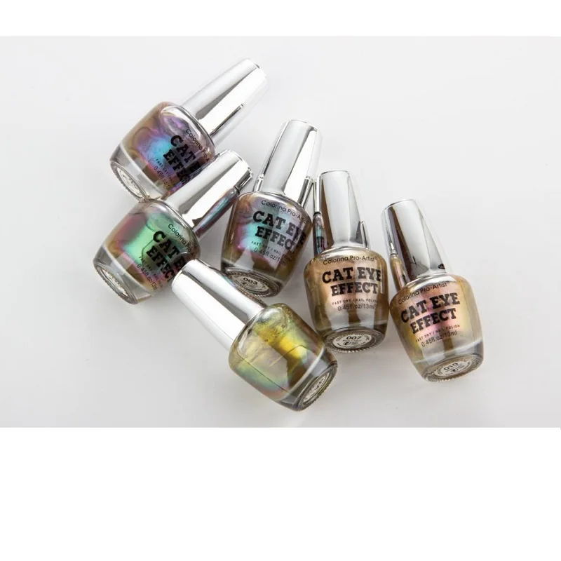 
OEM/ODM Private Label Factory Supply Wholesale Long lasting cat eye effect Nail Gel Polish Color With Gift 