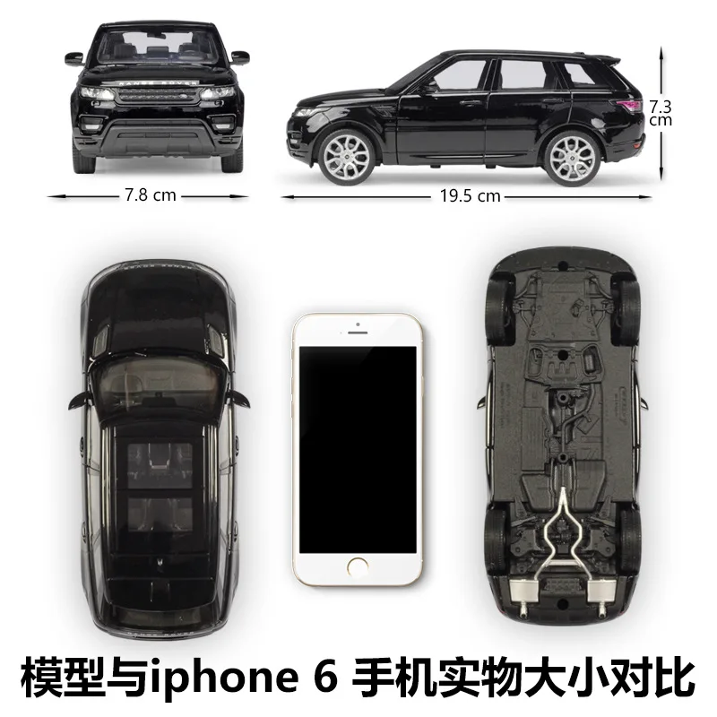 Welly 1:24 L and Rover R ange Rover Sport UV Off-road Car Metal Collectible Simulation Die Cast Car Alloy Car Model