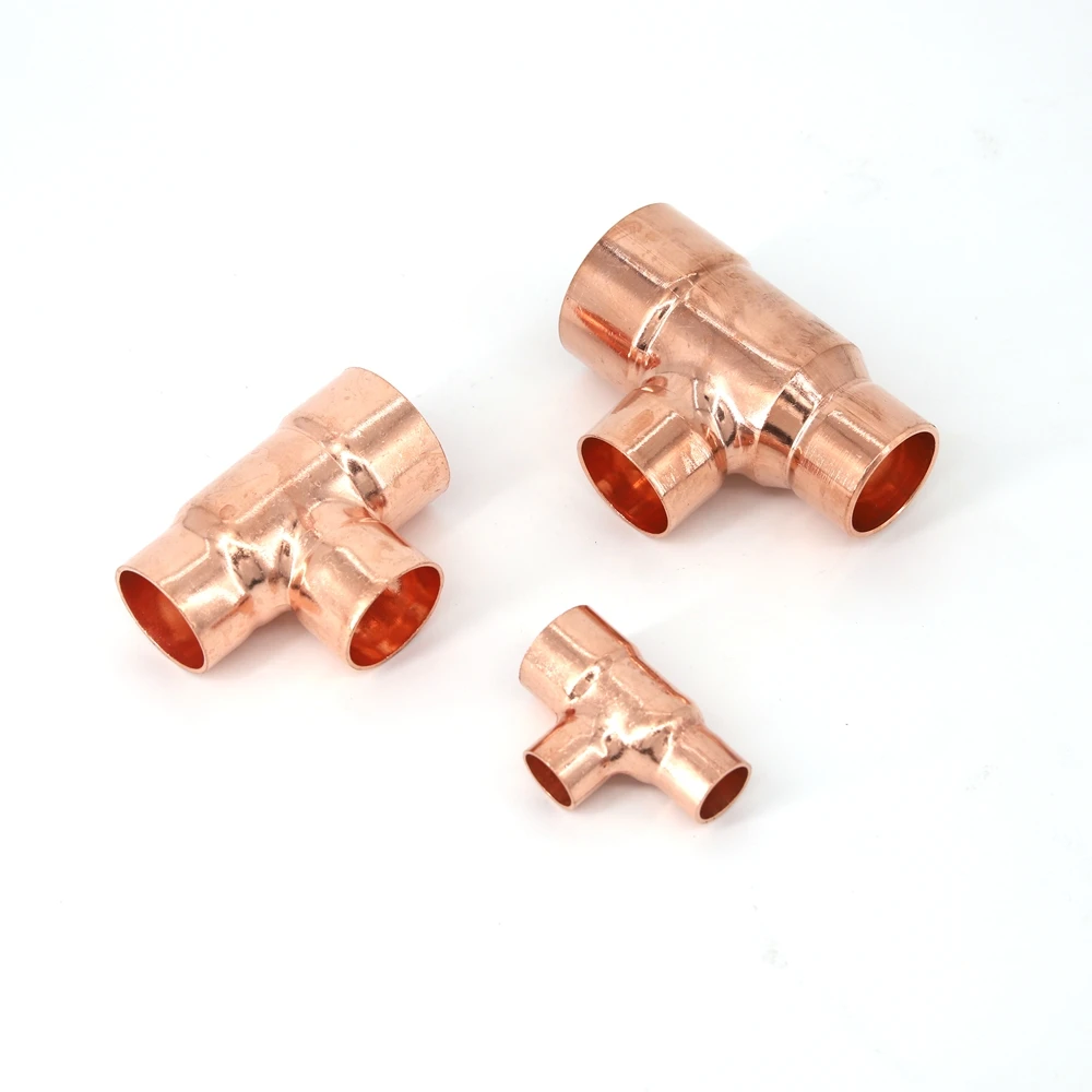 Hengshi factory outlet wholesale copper fitting for plumbing and refrigeration include coupling, elbow and Tee
