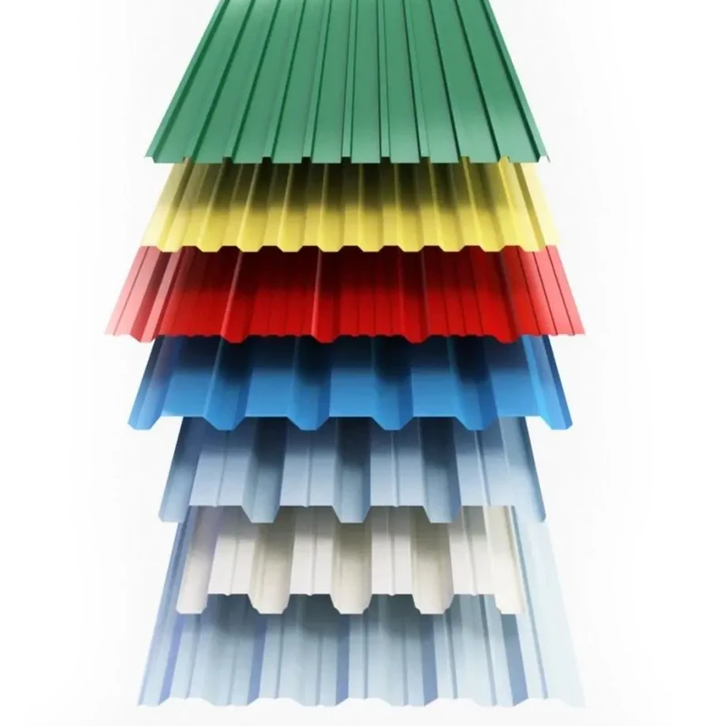China suppliers PPGI Color Coated Roof Sheets 0.45mm 0.5mm Corrugated Metal Panels galvanized Roofing Sheet