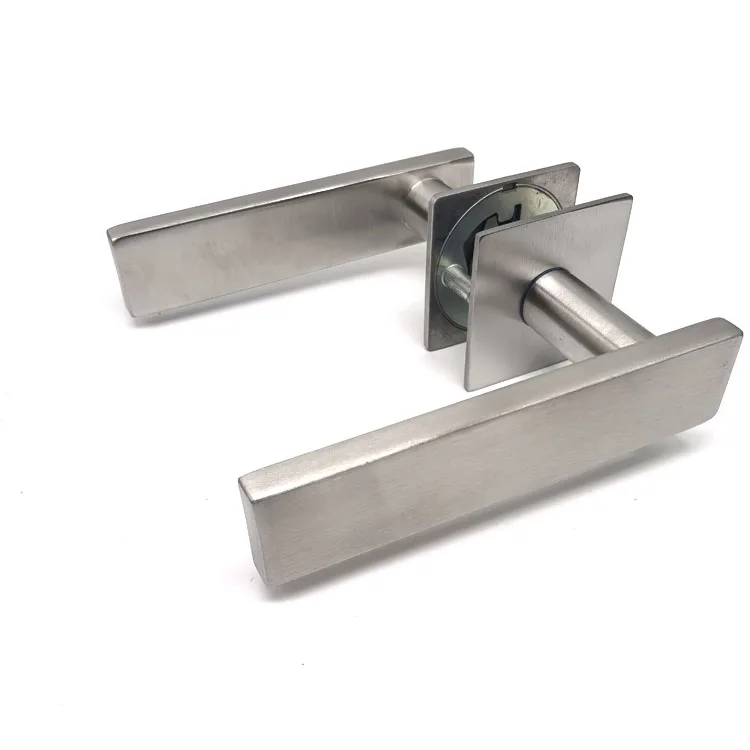 Factory Direct Lever Door Handle Lock Set With Special Cover Magnetic Inner  Bathroom Good Handle Door