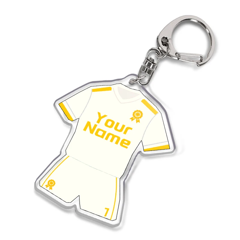 2024 Hot Selling Paris Football Stars Keychains Messi Soccer Jersey Custom Acrylic Keychain Charm Plastic keychain