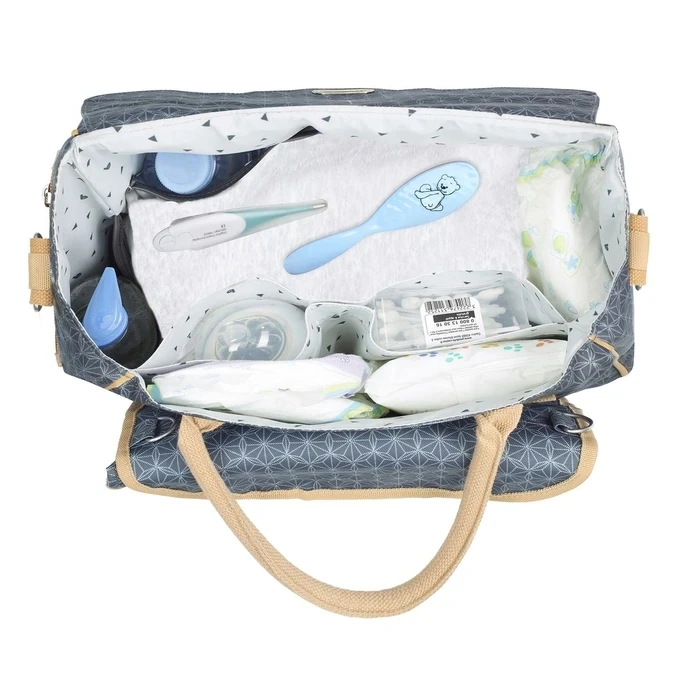 
2021 Baby Diaper Changing Bag For Mother Leather Diaper Bag 