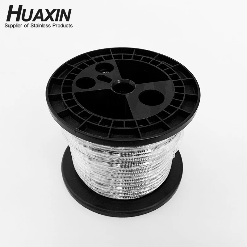 High Quality Grade 304 Stainless Steel Wire Rope Cable 7*19 4mm