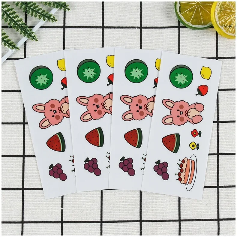 Manufacturer wholesale PVC waterproof transparent self-adhesive sticker label customized color trademark cartoon die cut sticker