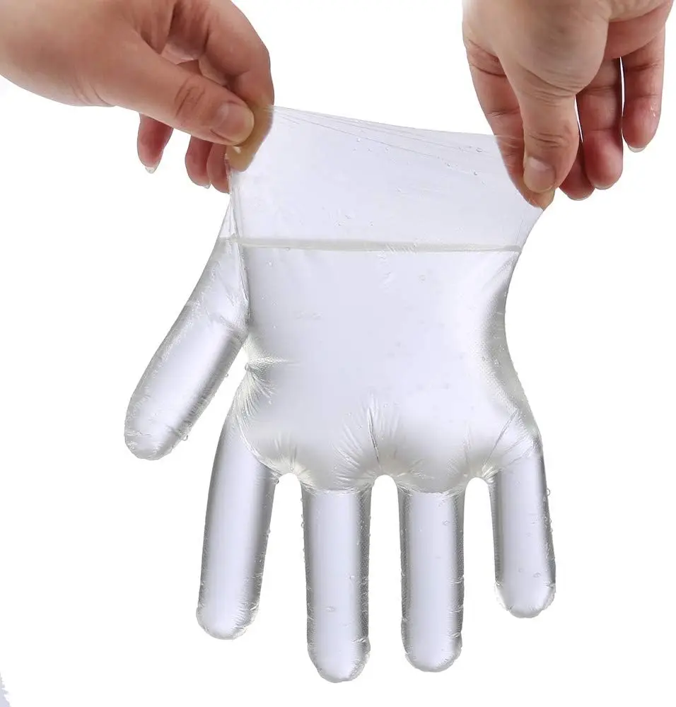 Factory Wholesale Custom Biodegradable Gloves Latex-Free BPA-Free PLA PBAT PE Disposable  Plastic Gloves