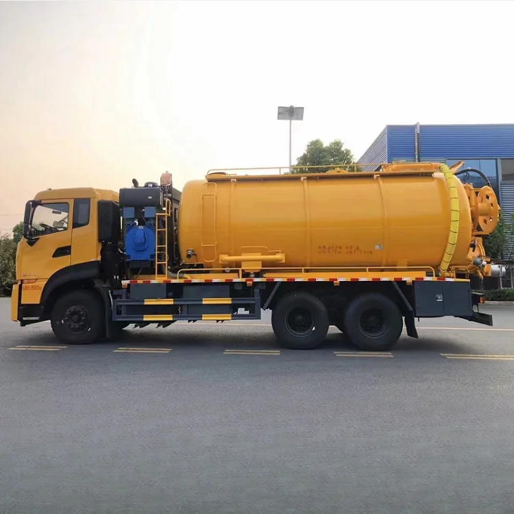 New 13m3 high pressure suction pump sewage jet cleaner  3500 gallon Septic tank cleaning truck