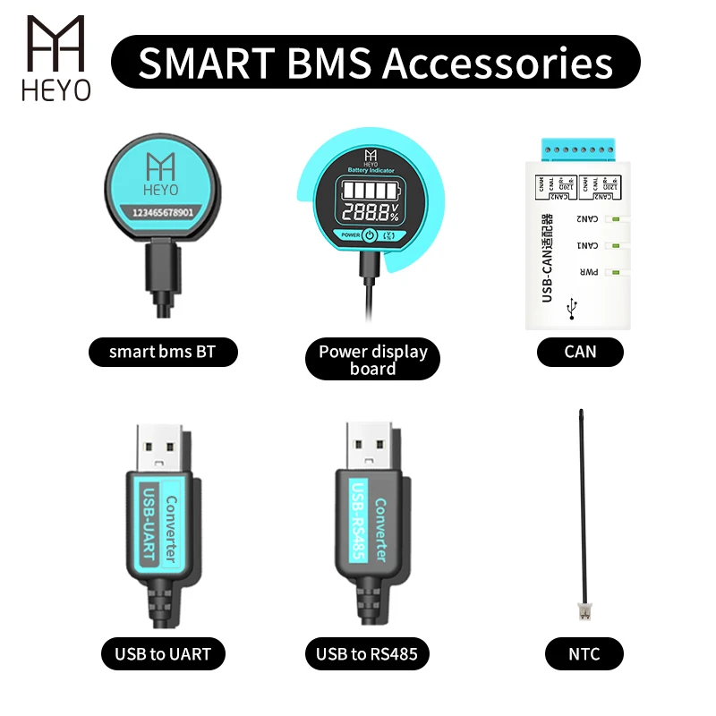 FAN smart bms 4S 80A fan~500A fan 3.2V battery Management System PCB 12V BT UART RS485 CAN communication 4S bms lifepo4