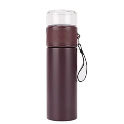 2021 Customized Stainless Steel Thermos Reusable Drinking Insulated Water Bottle With Glass Separator