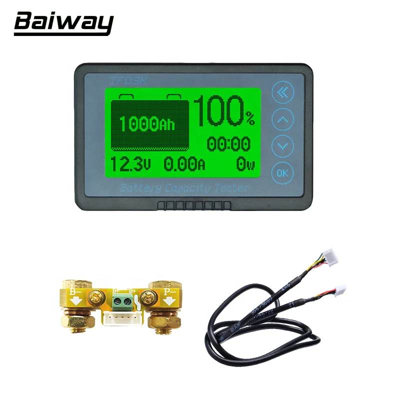 Dc8-120v battery capacity indicator tf03k LiFePO electricity battery monitor professional RV refit precision battery tester