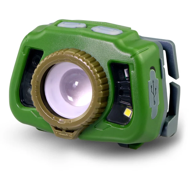 Portable Wholesale Powerful Waterproof Dry Battery Zoom LED Head Lamp Torch Headlamp