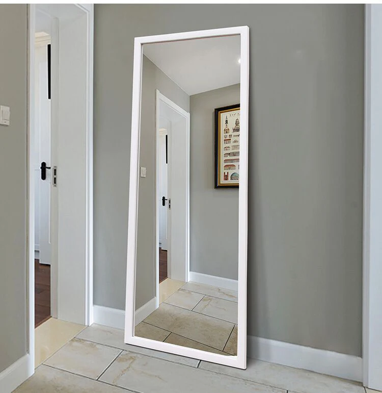 Large Black Modern Design Big Dress Wall Mirror Black Framed Mirror with Wall Hanging Fixings