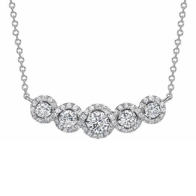 CAOSHI Shiny CZ Many Round Choker Necklace Lady Girls Silver Bling Bling 2021 Beautiful Necklace Women