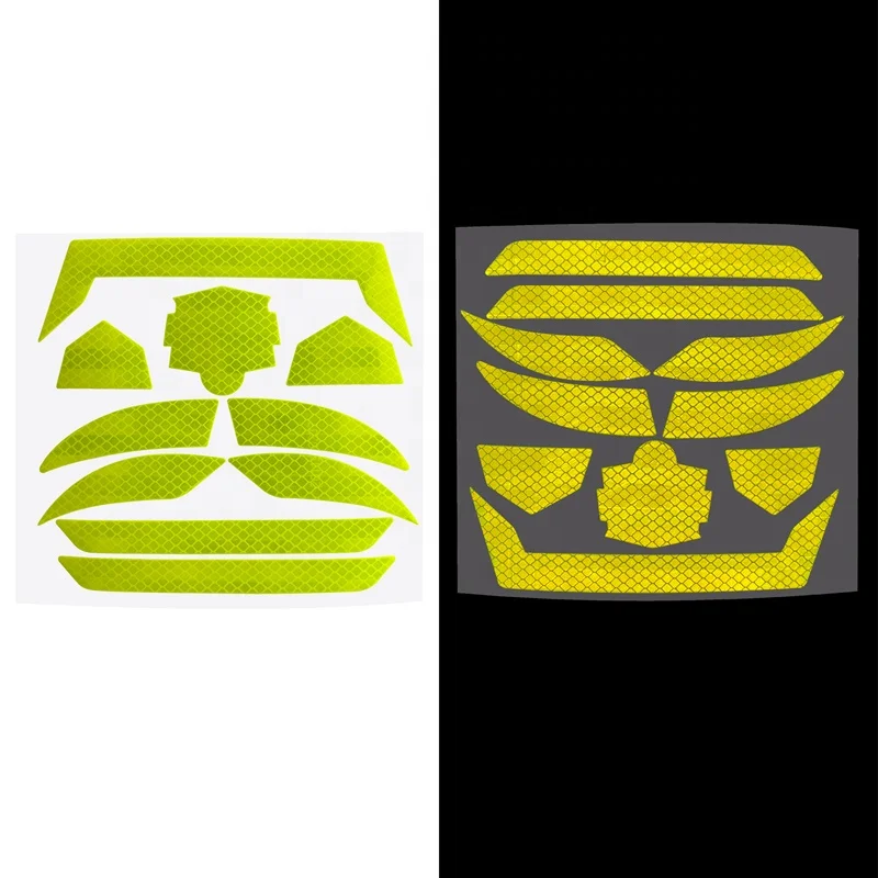 Diamond Grade Reflective Material High Visibility Self-adhesive Reflective Helmet Stickers Decals
