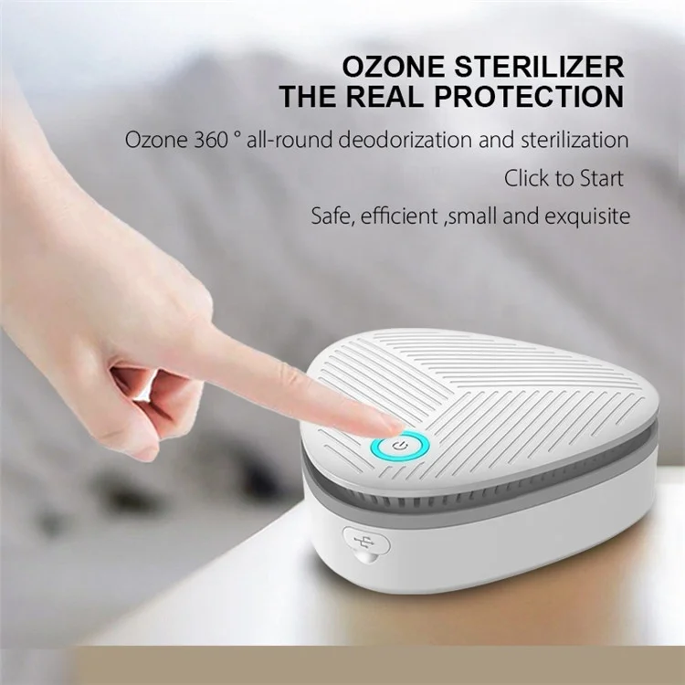 Best selling O3 generator 20mg Mini Air Purifier toilet deodorizer odor travel ozone virus killing air purifier in stock