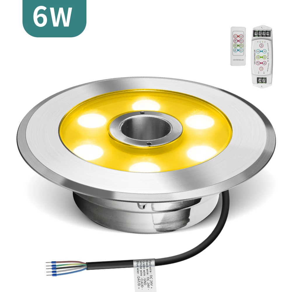 DC24V  316L Stainless Steel Led Water Fountain Outdoor