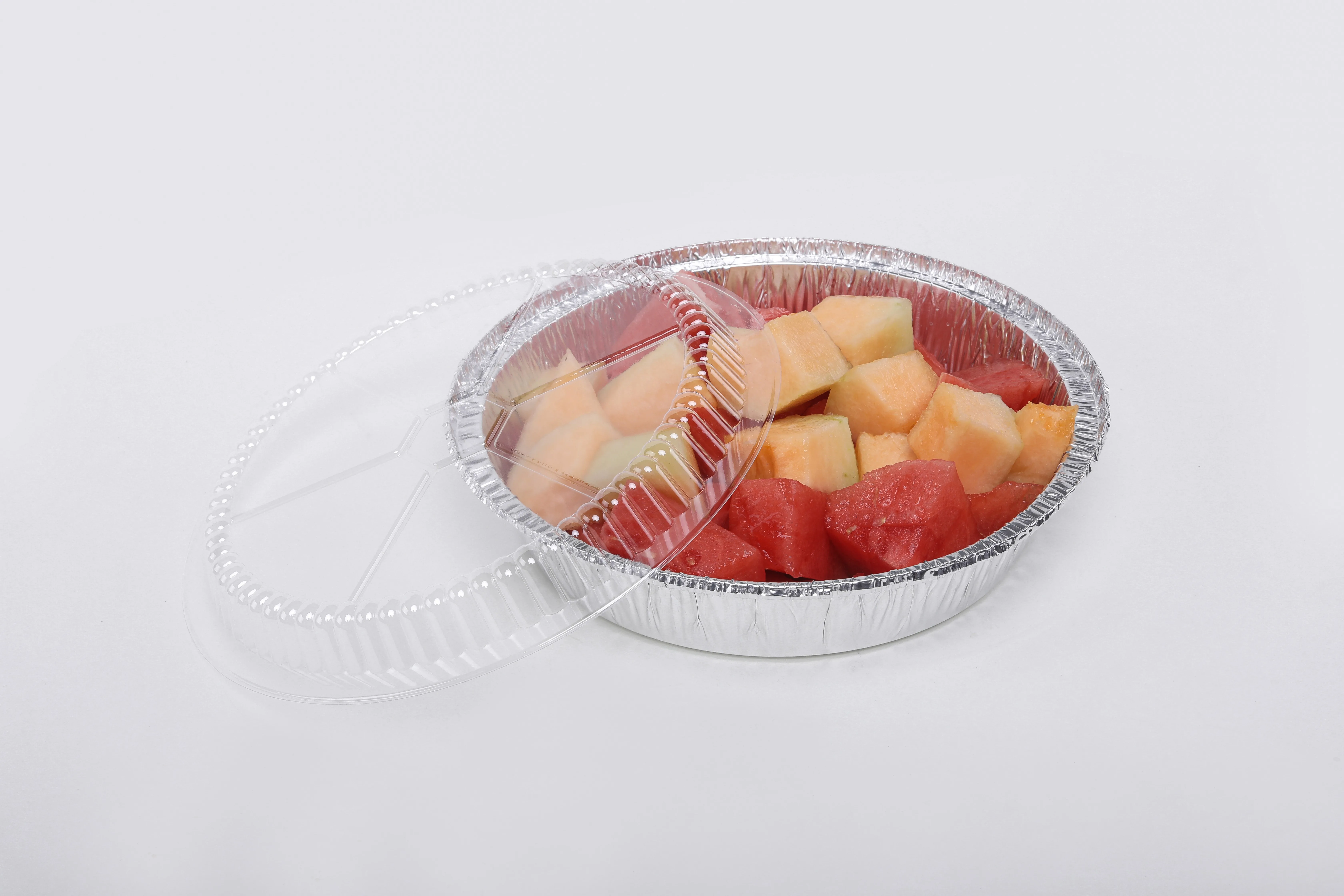 OEM Household Kitchen Grill Disposable Aluminum Foil Loaf Pan with PP foil lid for food soup