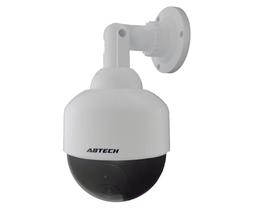 Wholesale Outdoor Security Analog Dummy  Dome CCTV Camera With Flash Red LED Light Warning
