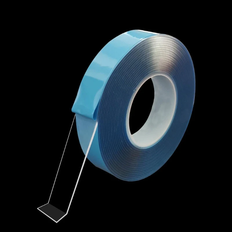 Clear Heavy Duty Adhesive Double Sided Heavy Duty Washable Sticky Strong Wall Tape Strips  Acrylic Mounting NanoTape
