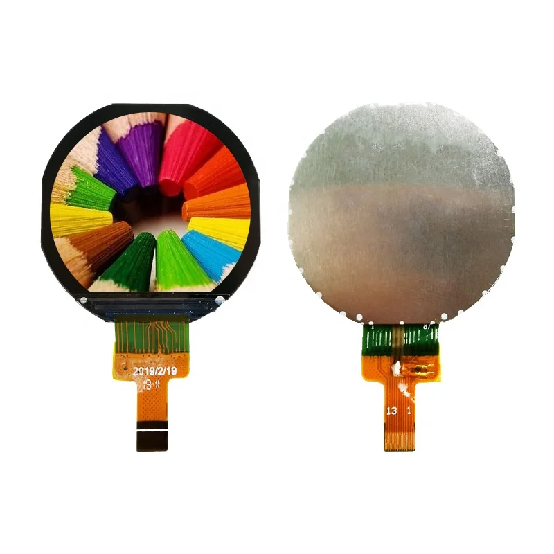 Factory Arrival 240*210 1.08  inch Round TFT Screen IPS Panel Display SPI LCD Display for Smart Watch