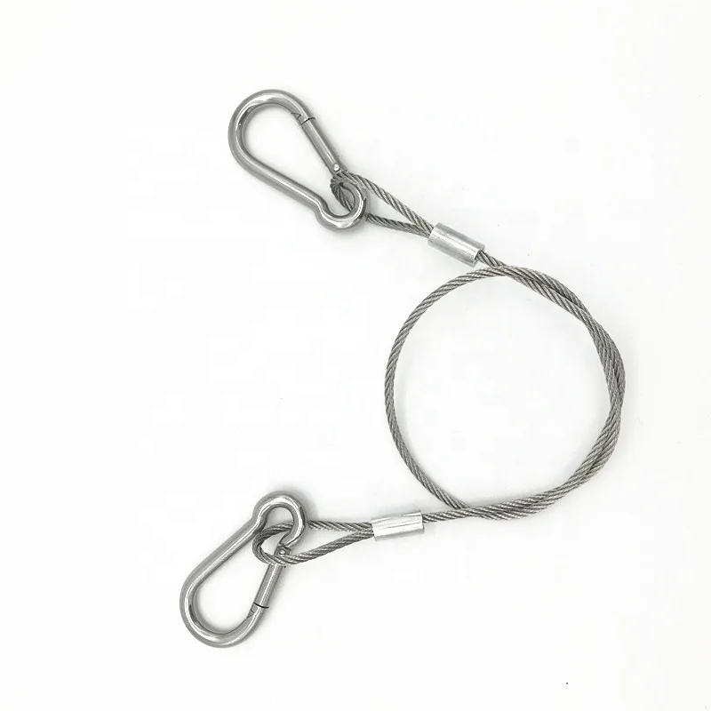 OEM wholesale  carbon steel wire hanging rope stage lighting fixture lamp rope anti fall safety rope