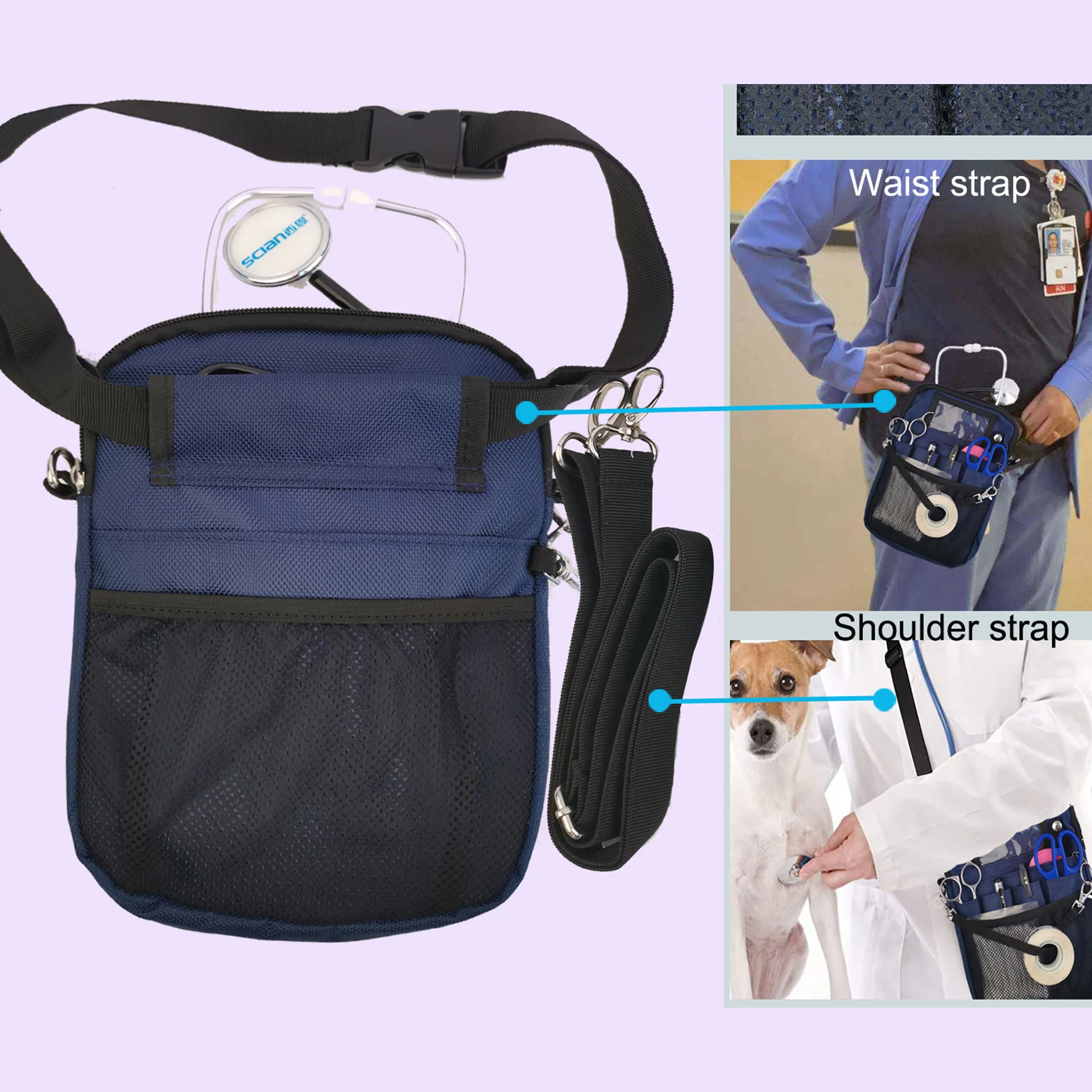 Fuchs Customized Medical Staff Nurse Bag Barber Waist Bag Tools Nurse Fanny Pack
