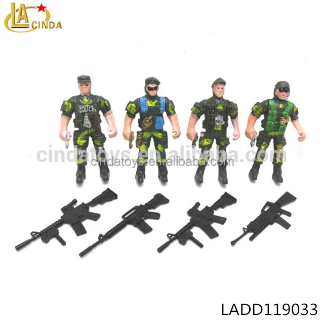 8cm olive green army sodier with weapons action figure plastic toy soldiers