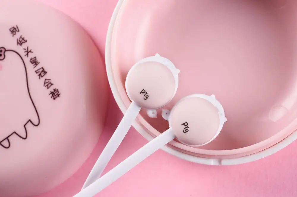 Cute Cartoon Kids Wired Stereo Earbuds Gifts Headphone Wired Headset Wired 1.22mm Wired Earphone With Mic