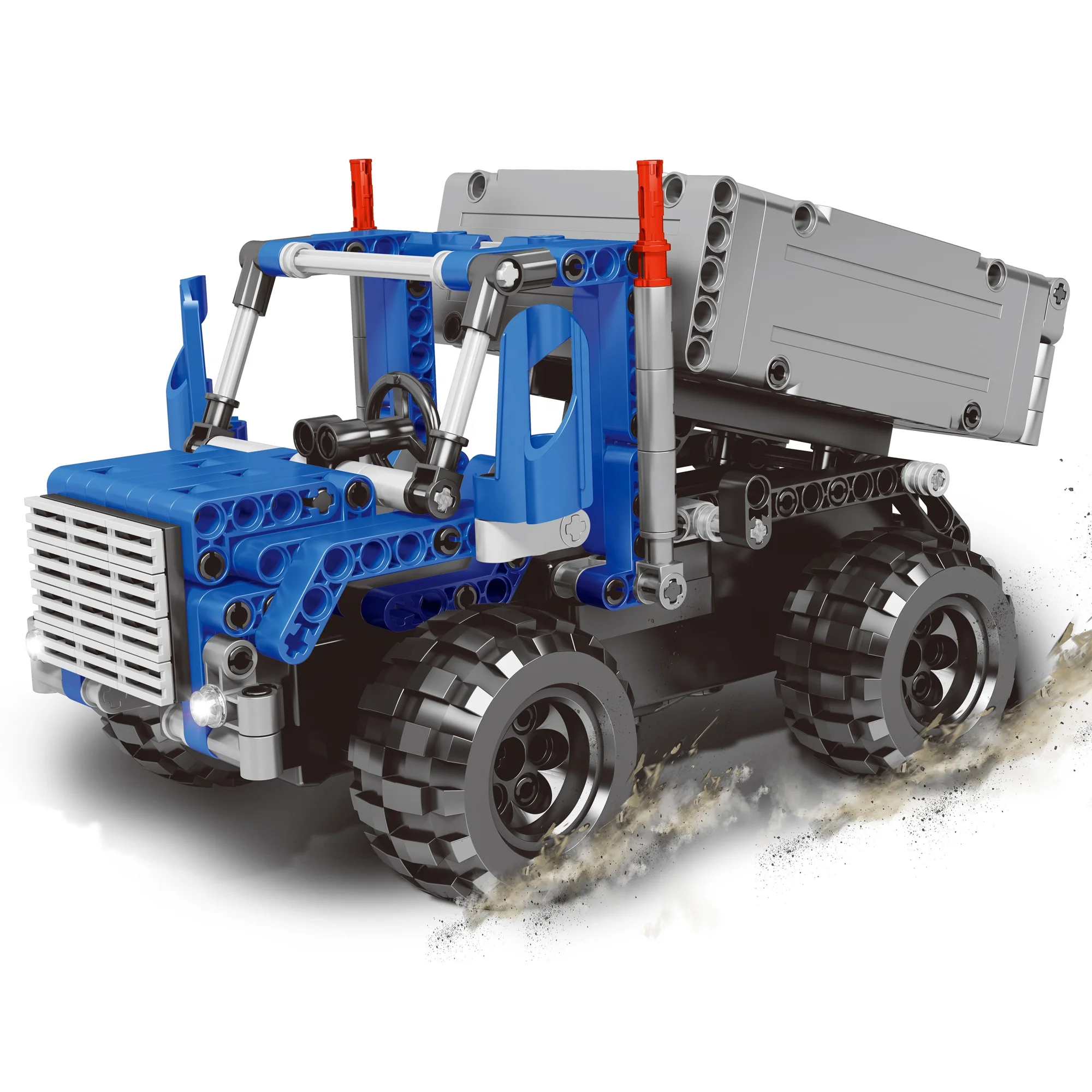 RTS OEM ODM Wholesale 337pcs 3.9V 4CH RC Truck Remote Control With USB Cable Building Blocks Set Toy Bricks Car