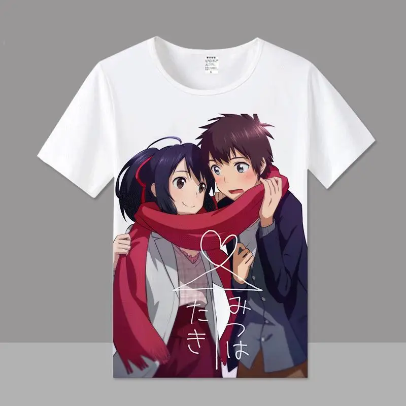 15 styles Kimi no na wa Your Name Mitsuha white summer wholesale factory anime T-shirt
