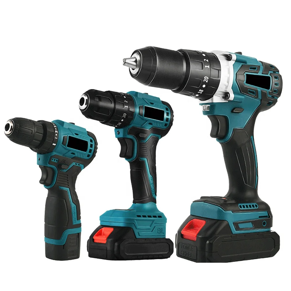 Screwdriver Drill Li-ion Battery Cordless Power Kit Tools High Quality Drill Machine Wireless Electric Cordless Drill 24V