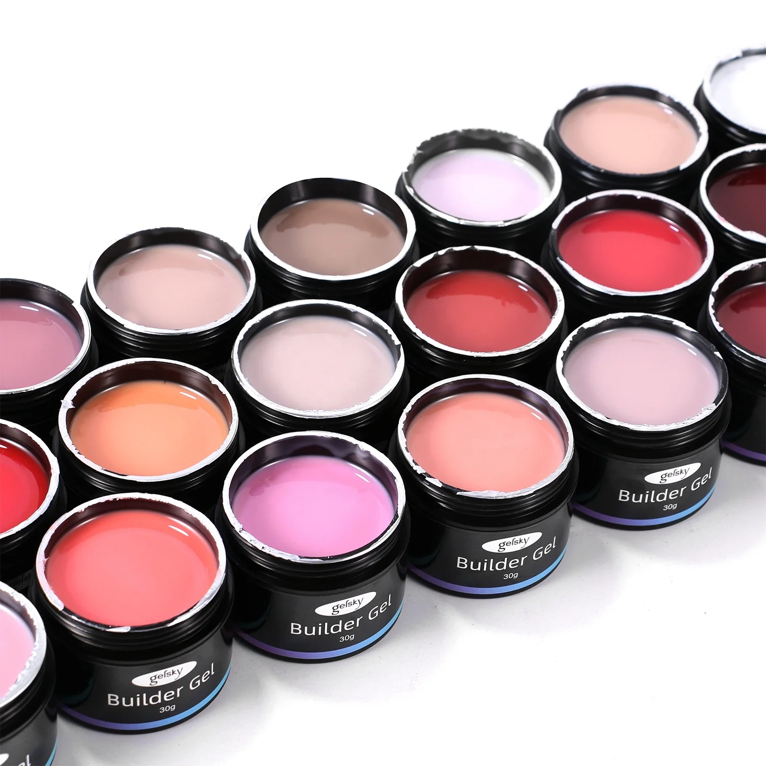 Gelsky Wholesale Gel Uv Builder 51 Colors Nails Gel Extension Hema Free Nail Polish