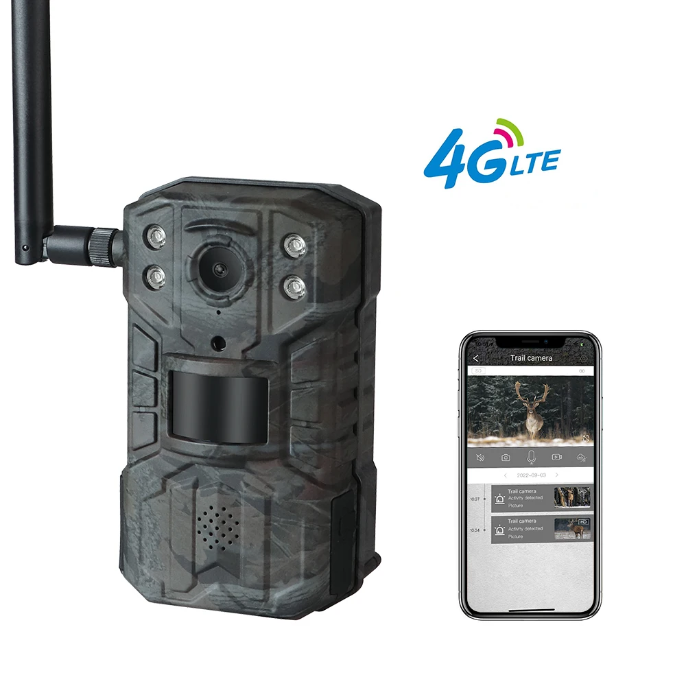2022 4G LTE наружная охотничья камера с ИК-подсветкой ночное видение беспроводная фотоловушка 940 без подсветки солнечная