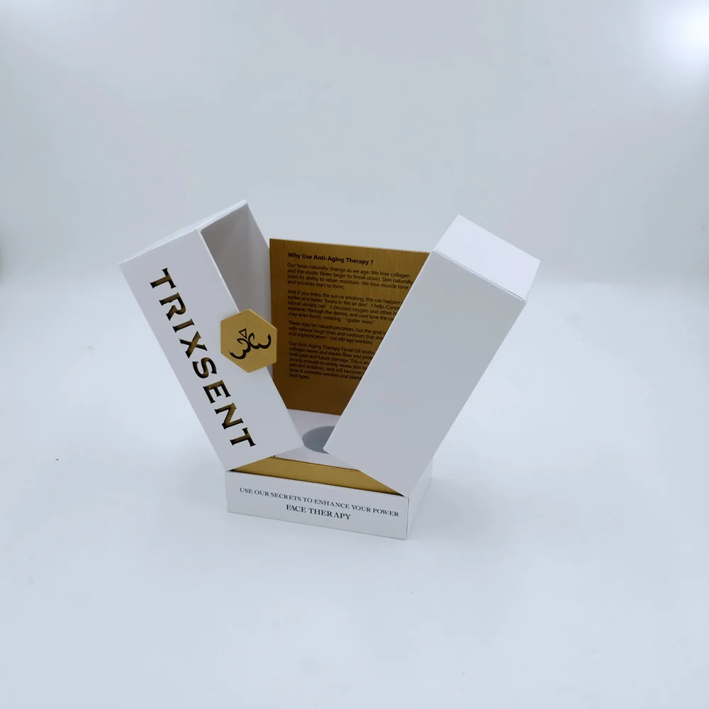 Custom paper magnetic white luxury healthy care bottle package boxes food supplement packaging