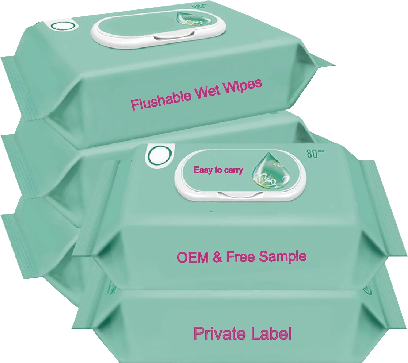 Manufacturers Custom Disposable Spunlace Non-woven Tissue Paper Baby Thick Wet Wipes