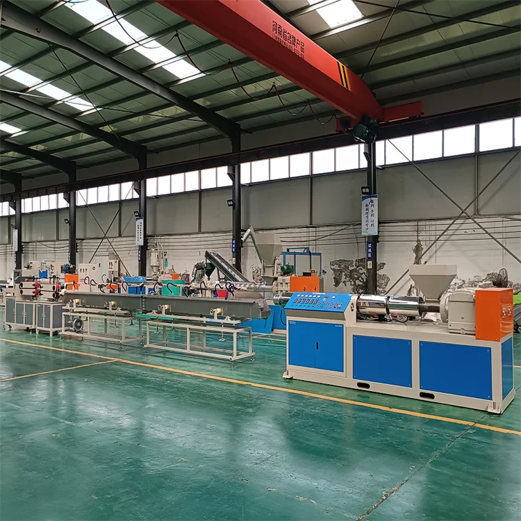 China made HDPE PE PP water heating pipe three layer machine plastic tube extruder