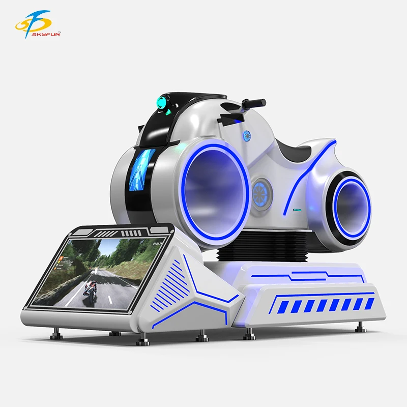 1 player VR racing car skyfun amusement park virtual reality motorcycle game machine exciting racing ride