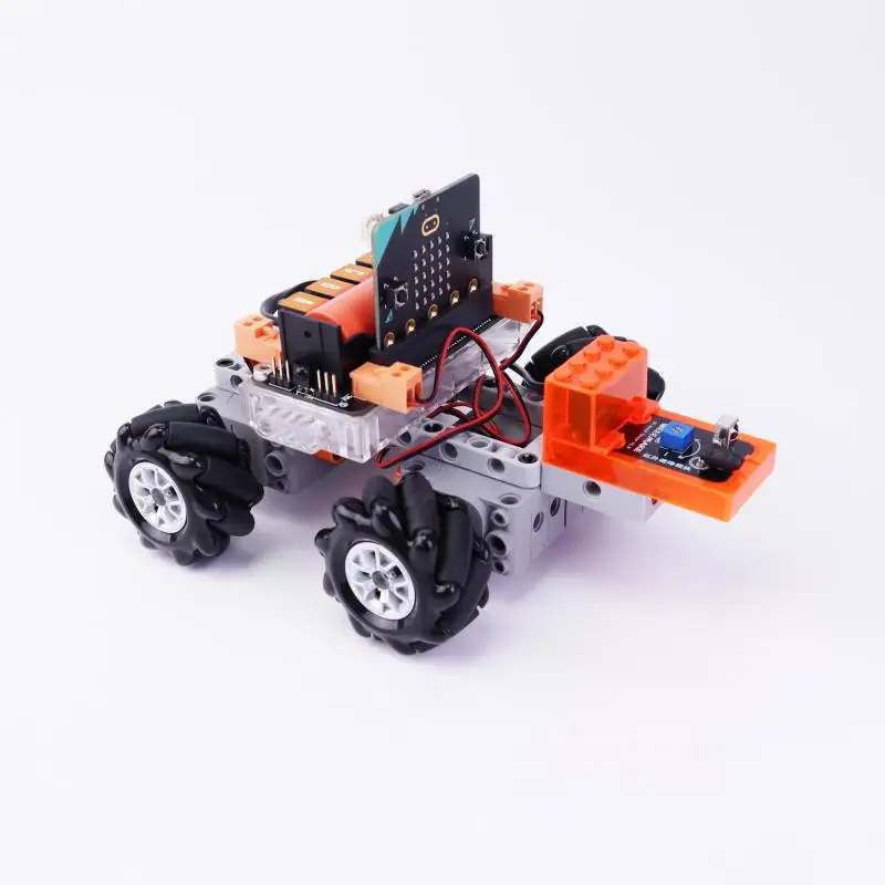  4WD micro:bit V2/mPython Board Mecanum Robot Car