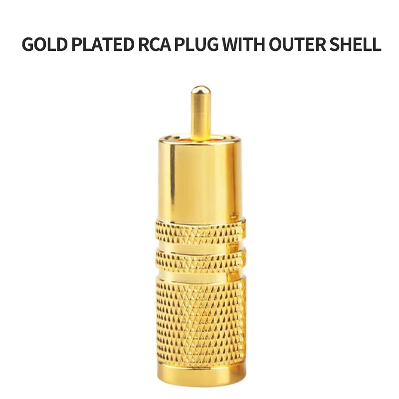 RCA Male Plug & RCA Female Jack Adapter Connectors for Audio & Video Cable for Speaker Amplifier Plugs